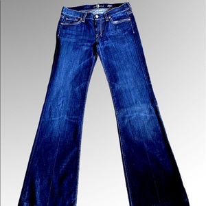 Womens, 7 for all mankind flare denim, 27